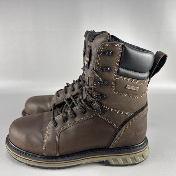 Danner Boots Steel Yard 8" Steel Toe Insulated 400G Mens Sz 8.5 Workwear Leather - Picture 2 of 12